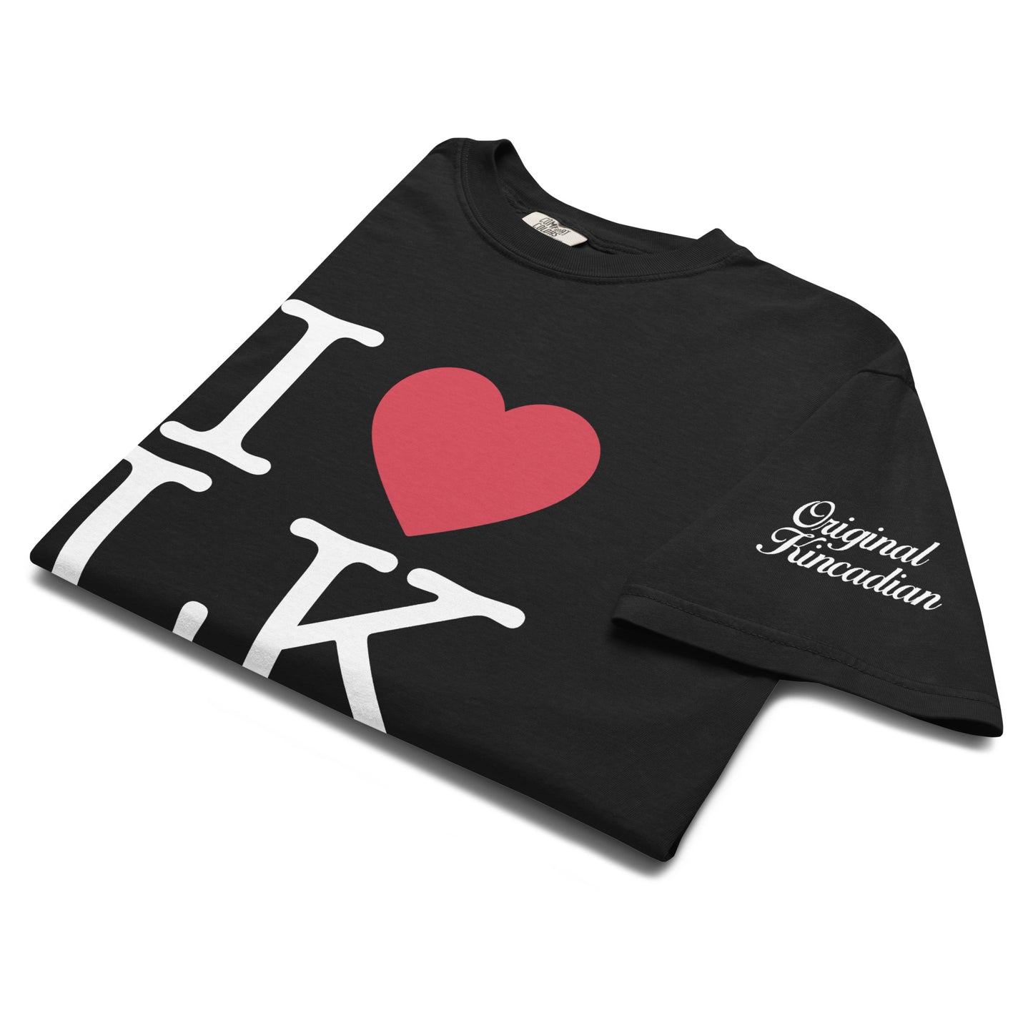 I Heart LK Black Heavyweight T-Shirt