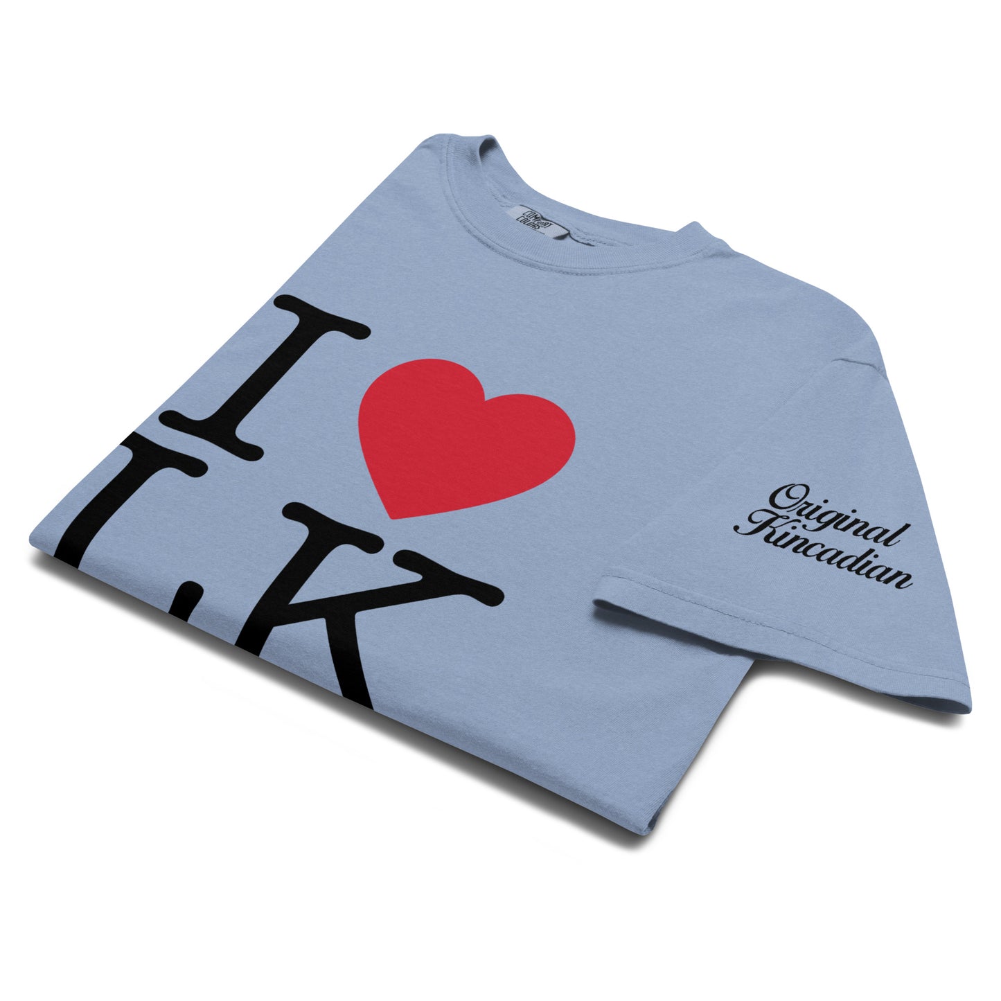 I Heart LK Demin Blue Heavyweight T-Shirt