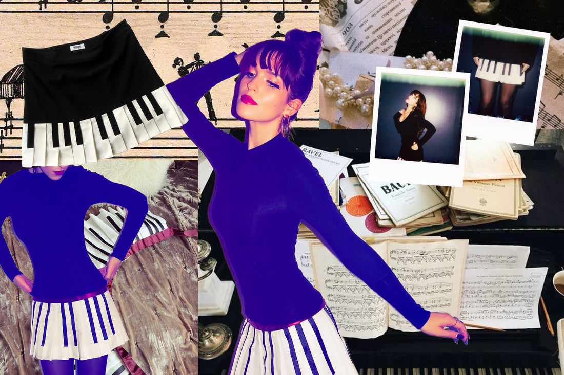 How I Made My Moschino-Inspired Piano Skirt for "Piano At Parties”
