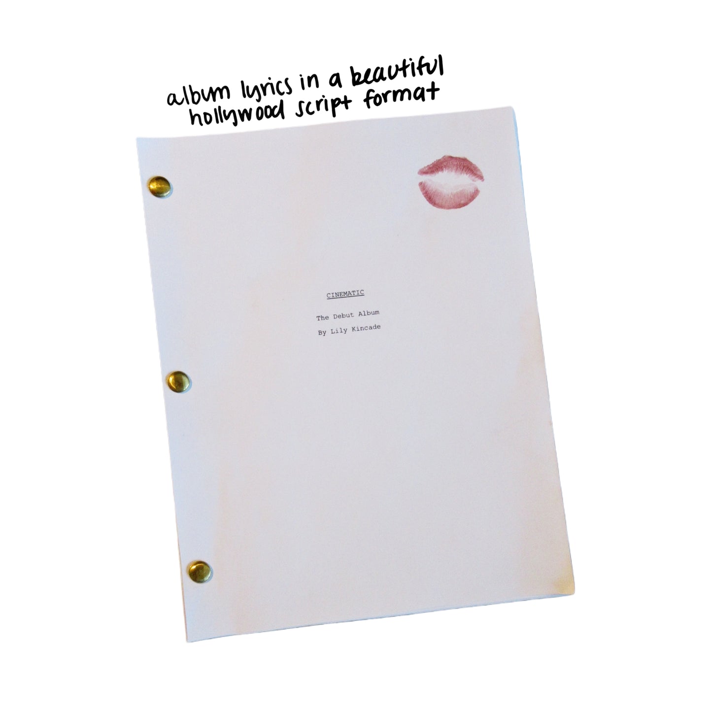 Handmade Album Lyric Script
