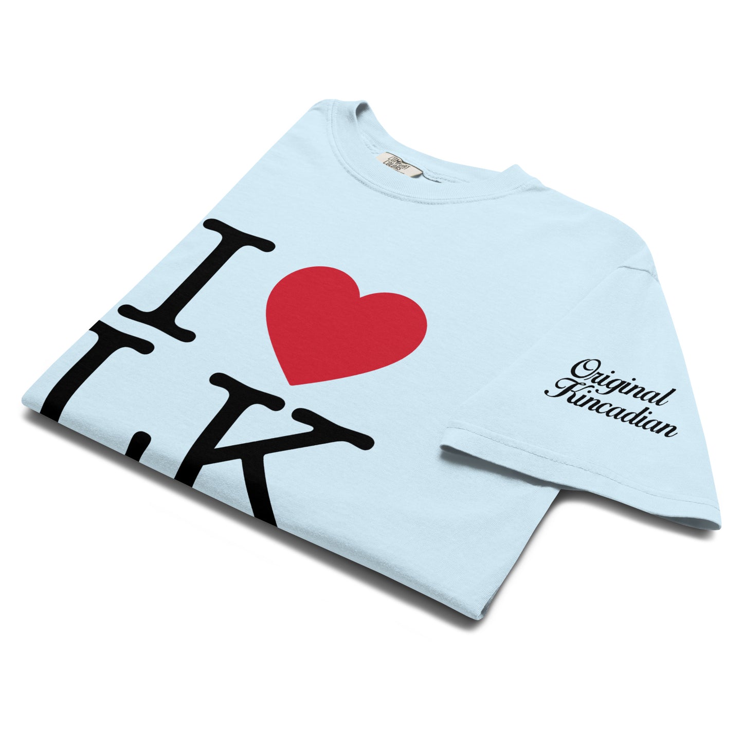 I Heart LK Baby Blue Heavyweight T-Shirt