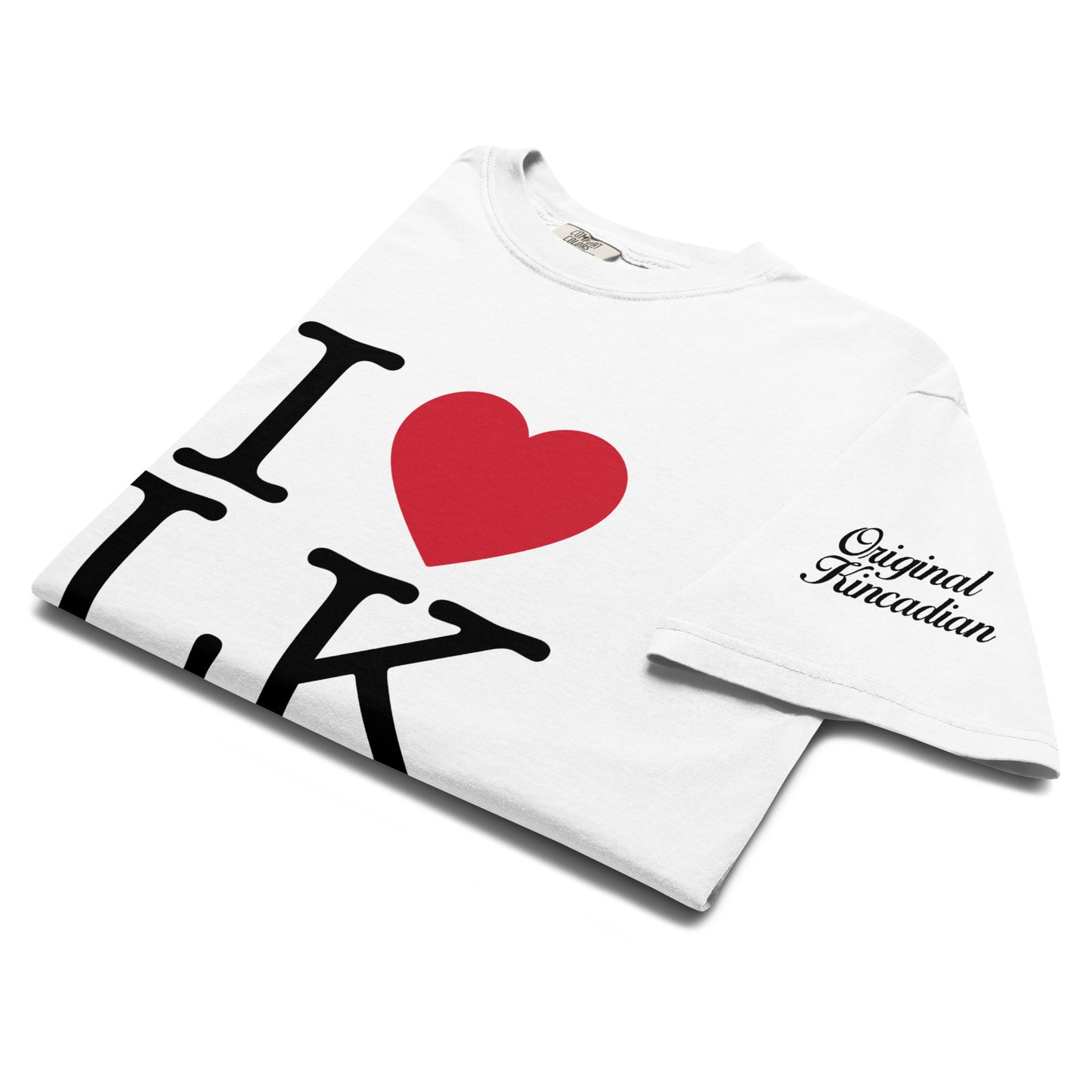 I Heart LK White Heavyweight T-Shirt